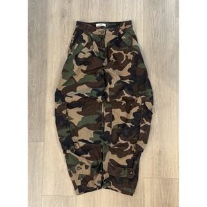 LABIJOU Cargo Pants Baggy Cargo Camo Utility Pockets Baggy Wide Leg 28 X 30